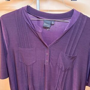 Elie McCarthy Woman Purple Tunic Top Size 2X